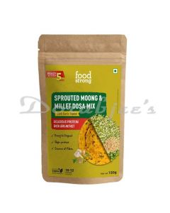 FOODSTRONG SPROUTED MOONG DOSA MIX | CHILLI GARLIC | 150 GM