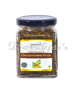 NAINAAS VIRGIN MUSTARD OIL CHICKPEA LEAVES PICKLE 200 GM