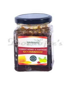 NAINAAS FOREST HONEY GOOESBERRY SAFFRON MIX JAM 200 GM