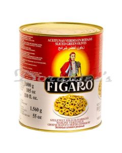 FIGARO SLICED GREEN OLIVES 3KG