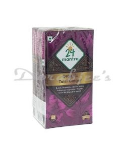 24 LETTER MANTRA ORGANIC TULSI GINGER TEA BAG 25S