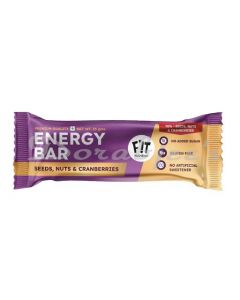 PREMIUM ENERGY BAR - 70% SEEDS, NUTS & CRANBERRIES(PACK OF 4) + FREE PEANUT BUTTER