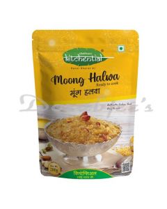 KITCHENTIAL MOONG HALWA WITH SUGAR,INSTANT, READY TO COOK MIX, 200GM