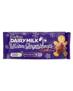 CADBURY CHOCOLATE DAIRY MILK WINTER GINGERBREAD 100G