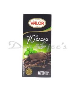 VALOR DARK CHOCOLATE WITH MINT 100 G