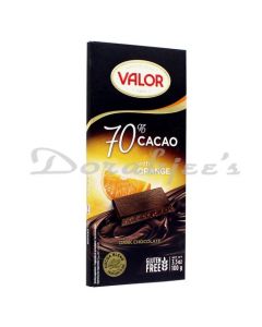 VALOR DARK CHOCOLATE WITH ORANGE 100 G