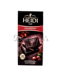 HEIDI CHOCOLATES DARK CRANBERRY  80G