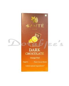 SANTE FOODS JAGGERY CANDIED ORANGE PEEL DARK CHOCOLATE 50GM