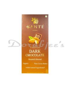 SANTE FOODS JAGGERY ROASTED ALMOND DARK CHOCOLATE 50GM