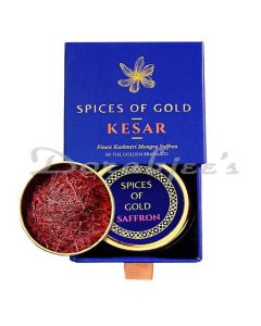 SPICES OF GOLD - 1 G ORIGINAL KASHMIRI MONGRA SAFFRON BY THE GOLDEN BRAVA CO.