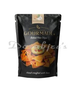 GOURMADE BAKED PITA CHIPS ROASTED GARLIC 125G