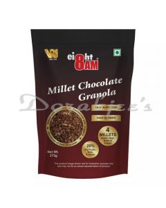 8AM MILLET CHOCOLATE GRANOLA, 375G