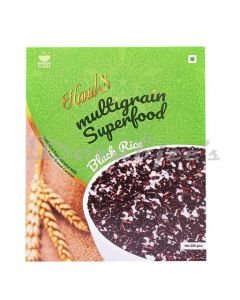 HANDS MULTIGRAIN SUPERFOOD - BLACK RICE | RTE MEAL, TRAVEL FRIENDLY MICROWAVEABLE POUCH | 250 GMS