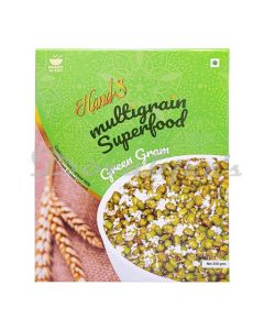 HANDS MULTIGRAIN SUPERFOOD - GREEN GRAM | RTE MEAL, TRAVEL FRIENDLY MICROWAVEABLE POUCH | 250 GMS