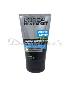 LOREAL MEN EXPERT WHITE ACTIV CHARCOAL BRIGHTENING FOAM 100ML