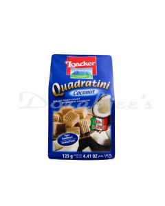 LOACKER WAFER ROLLS QUADRATINI COCONUT 125