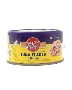 GOLDEN PRIZE TUNA IN BRINE FLAKES 185G