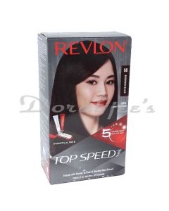 REVLON TOPSPEED HAIR COLOR BROWNISH BLACK