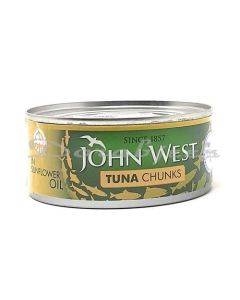 JOHN WEST TUNA CHUNK SUNFLOWER OIL 160G