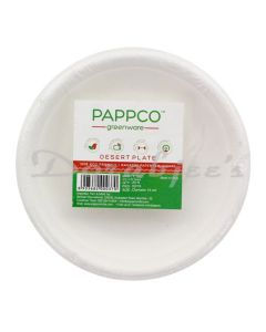PAPPCO BIO DEGRADABLE BAGASSE DESERT PLATE 6