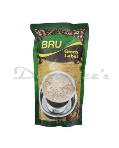 BRU GREEN LABEL POUCH COFFEE  500 G