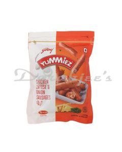 GODREJ YUMMIEZ CHEESE & ONION CHICKEN SAUSAGES 250