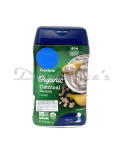 GERBER BABY ORGANIC OATMEAL BANANA 227G