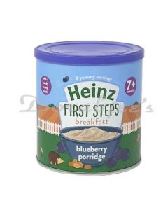 HEINZ BABY NO SUGAR ADDED BLUEBERRY OAT PORRIDGE 240G