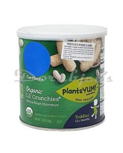 GERBER BABY ORGANIC LIL CRUNCHIES WHITE BEAN HUMMUS 45G