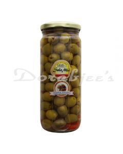 SOLE MIO GREEN OLIVES STUFFED 450G