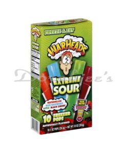 WARHEADS EXTREME SOUR 10 FREEZER POPS 283.5G