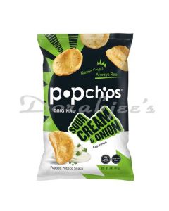 POPCHIPS POTATO SAUR CREAM & ONION PKT 142G