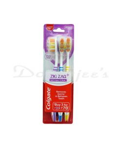 COLGATE ZIG ZAG TOOTH BRUSH MEDIUM 2+1