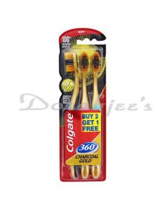 COLGATE CHARCOAL GOLD 360 TOOTH PASTE 2+1