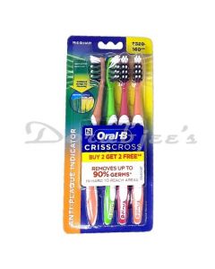 ORAL B CRISS CROSS GUM CARE MEDIUM 2*2