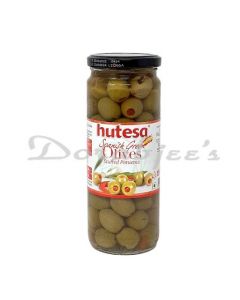 HUTESA GREEN OLIVE STUFFED  450G