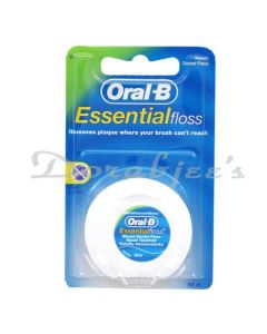 ORAL B ESSENTIAL WAXED MINT FLOSS 50M