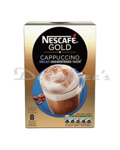 NESCAFE GOLD CAPPUCCINO DECAFFEINATED UNSWEETENED 10S