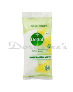 DETTOL MULTI SURFACE BIO DEGRADABLE WIPES CITRUS 50G