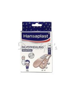 HANSAPLAST WASH PROOF MEDICATED DRESSING SILVERHEALING 10S