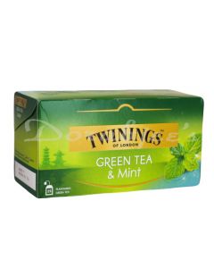 TWINING GREEN TEA & MINT BAG25