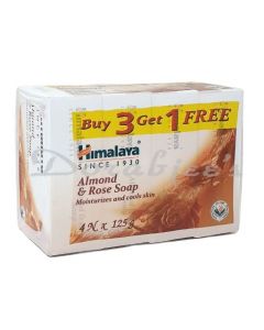 HIMALAYA ALMOND & ROSE SOAP 3+1