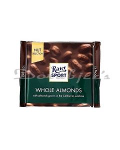 CT CHOCOLATES RITTER SPORT - WHOLE ALMOND 100G