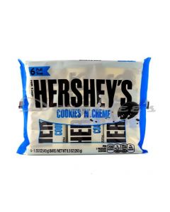 CT CHOCOLATES HERSHEYS KISSES COOKIES N CREAM 6PK