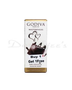 GODIVA DARK CHOCOLATE GANACHE HEART 86G