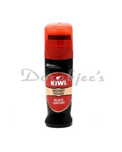 KIWI INSTANT LIQUID SHOE POLISH BLACK LEATHER 75ML