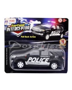 CENTY TOYS INTERCEPTOR PULL BACK ACTION TOY POLICE CAR