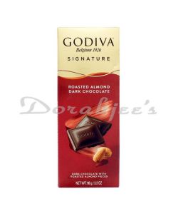 GODIVA ROAST ALMOND DARK CHOCOLATE 90G