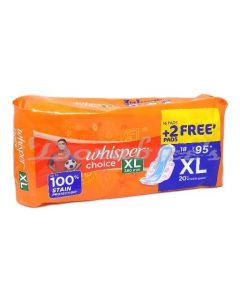 WHISPER CHOICE EX LONG SANITARY PADS 18S