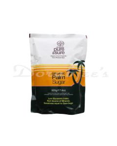 PURE & SURE ORGANIC  PALM SUGAR  500G